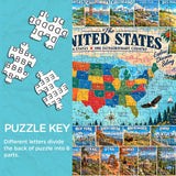 American Travel Collection Jigsaw Puzzle 1000 Piece