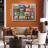 World Through Windows Jigsaw Puzzle 1000 Pieces