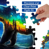 Puzzles de puzzle de la trek de l'ours lumineux 1000 pièces