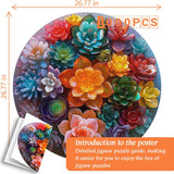 Suculentos de cristal rompecabezas Puzzle 1000 piezas