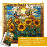 Punti di girasoli in vetro colorato 1000 pezzi