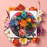 Suculentos de cristal rompecabezas Puzzle 1000 piezas