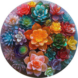 Suculentos de cristal rompecabezas Puzzle 1000 piezas