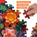 Suculentos de cristal rompecabezas Puzzle 1000 piezas