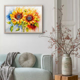 Blühende Sonnenblumen Puzzle 1000 Stücke