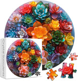 Suculentos de cristal rompecabezas Puzzle 1000 piezas
