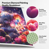 Starry Tulip Elephant Diamond Painting Kit
