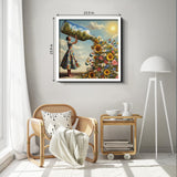 Tiere auf Toilettenpuzzle 1000 Stücke