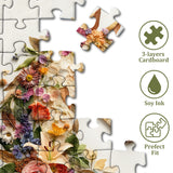 Floral Horse Collage Jigsaw Puzzle 1000 Pieces