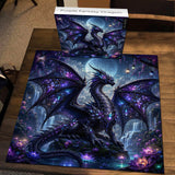 Purple Fantasy Dragon Jigsaw Puzzle 1000 Pieces