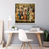 Happy Cat Wine Party Jigsaw Puzzle 1000 Pieces