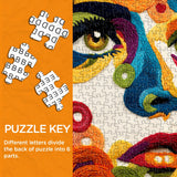 Textile Portrait Jigsaw Puzzle 1000 Pieces