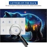 Puzzles de puzzle de la trek de l'ours lumineux 1000 pièces
