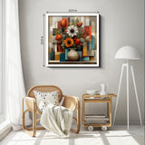 Geometric Floral Rhythm Jigsaw Puzzle 1000 Pieces