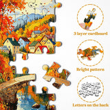 Fall Village Jigsaw Puzzle 1000 Pieces