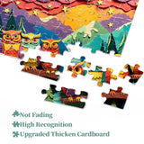 Colorful Owls Jigsaw Puzzle 1000 Pieces