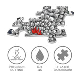 Ink Rooster Jigsaw Puzzle 1000 Pieces