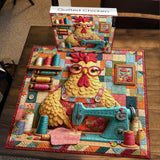 Quilted Chicken Jigsaw Puzzle 1000 Pieces