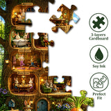 Rabbit Treehouse Jigsaw Puzzle 1000 Piece