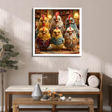 Study Chickens Jigsaw Puzzle 1000 Pieces