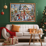Calendario della scena di neve di Natale PULLE 1000 pezzi