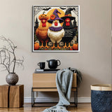 Spooky Halloween Chickens Jigsaw Puzzle 1000 Piece