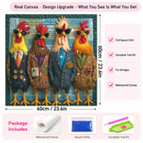 Runway Roosters Diamond Painting Kit