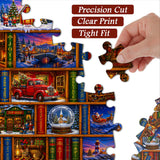 Christmas Book Nook Jigsaw Puzzle 1000 Piece