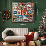 Stamps Christmas Avvent Calendar puzzle puzzle 1000 pezzi