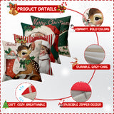 Christmas Vintage Santa Throw Pillow Covers