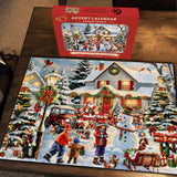 Calendario della scena di neve di Natale PULLE 1000 pezzi