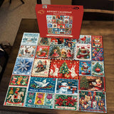 Stamps Christmas Avvent Calendar puzzle puzzle 1000 pezzi