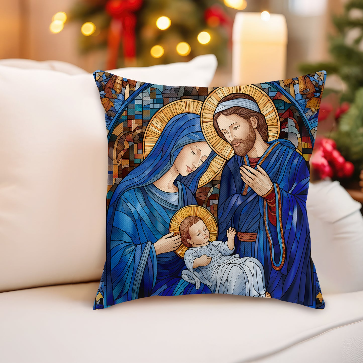 Nativity Throw Pillow Covers