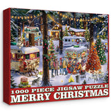 Weihnachtscamping -Puzzle 1000 Stücke