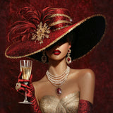 Gilded Champagne Diamond Painting Kit