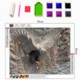 Carved Eagle Diamond Painting Kit