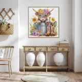 Floral Cow Jigsaw Puzzles 1000 Pieces